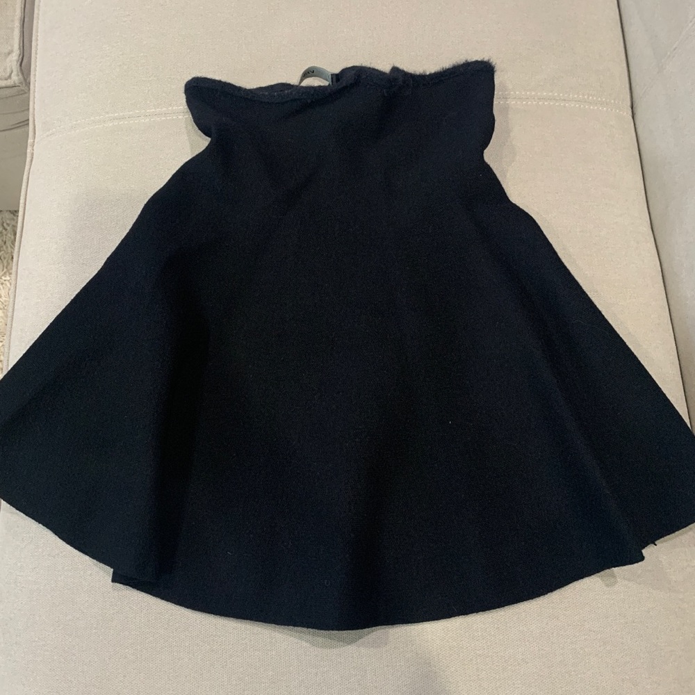Zara black knit mini skirt. Size small.